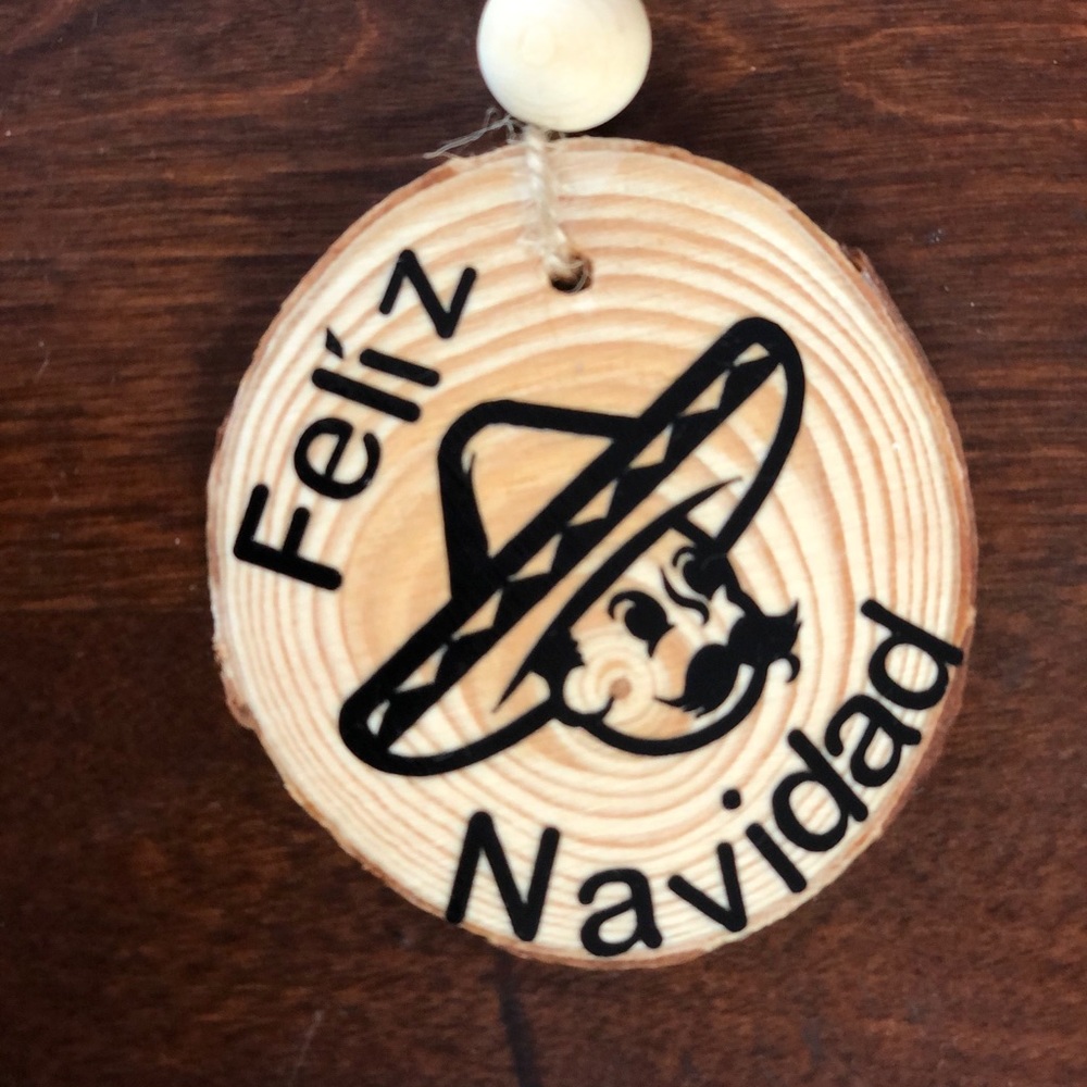 Wooden Christmas ornament